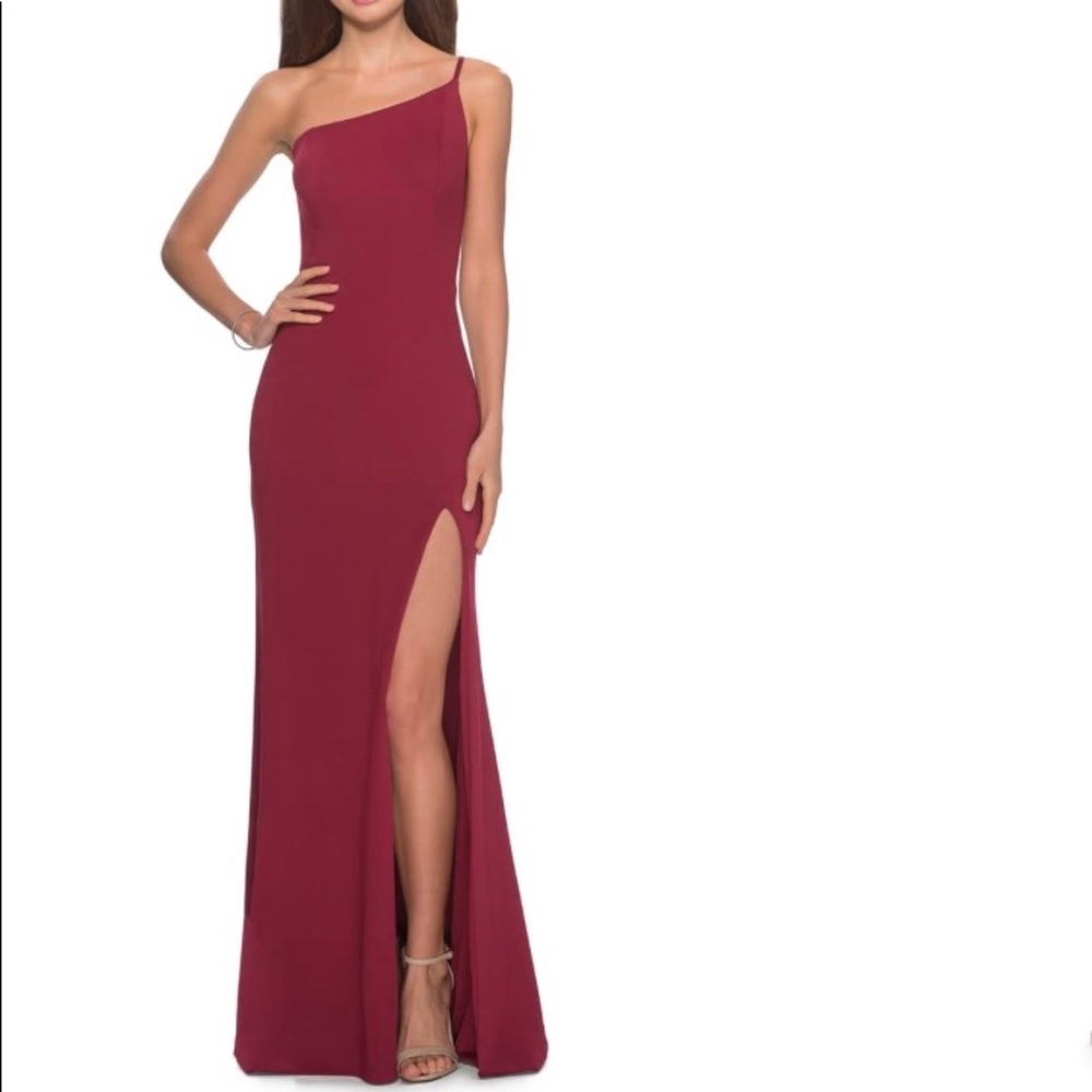 La Femme One Shoulder Gown